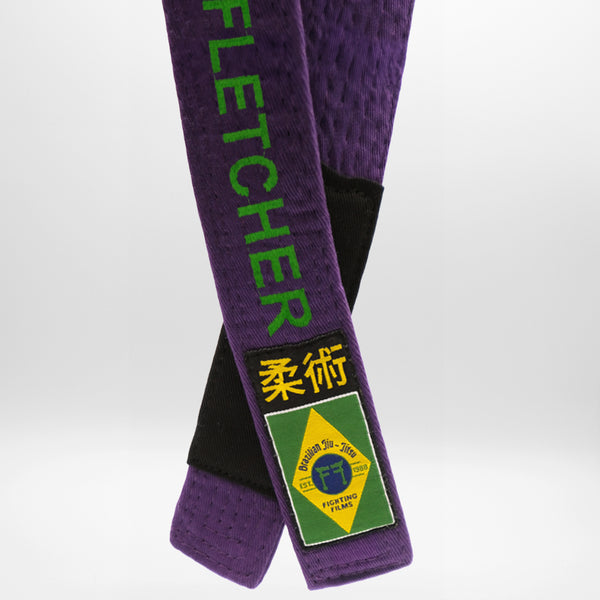 BJJ Belt Embroidery Options (On One End) Fighting Films