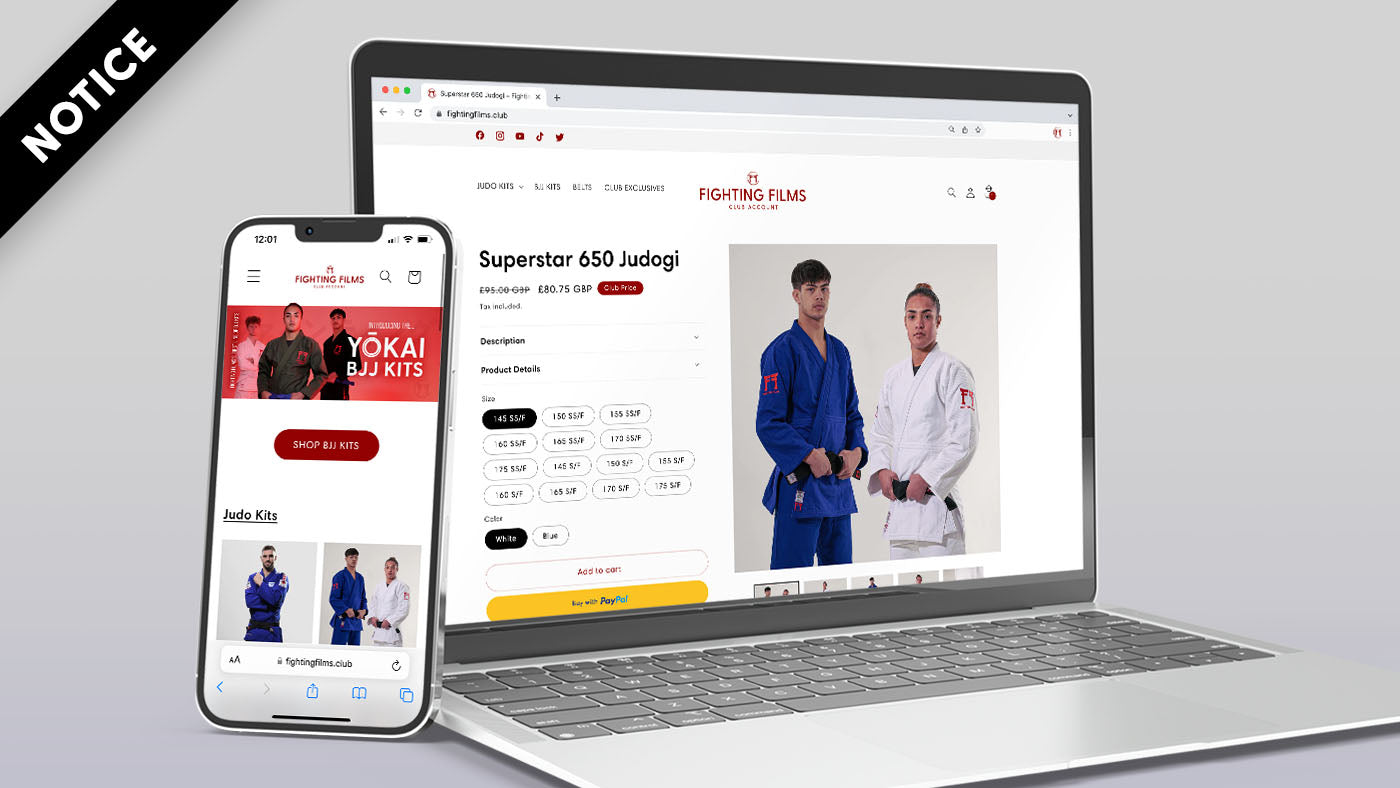 Notice for all Fighting Films Club Accounts