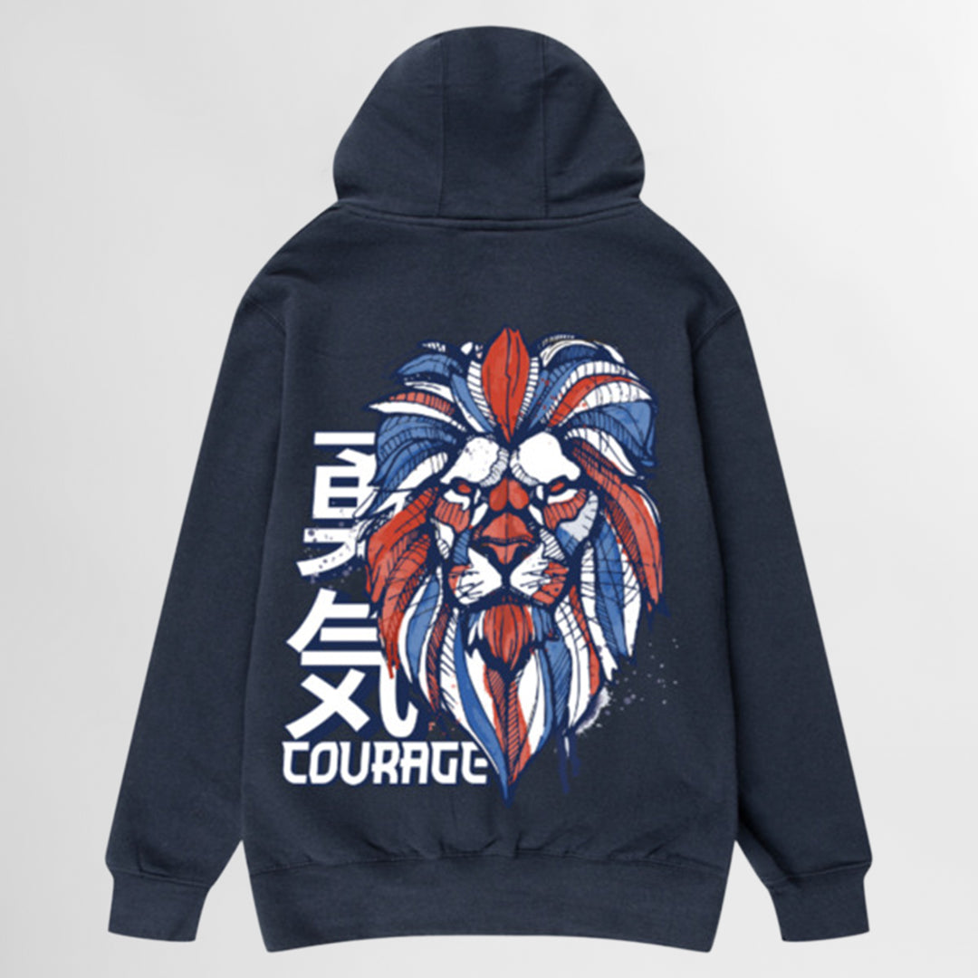 Courageous Union Jack Lion - Unisex Hoodie