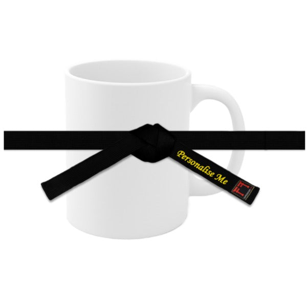 Personalised Black Belt Mug
